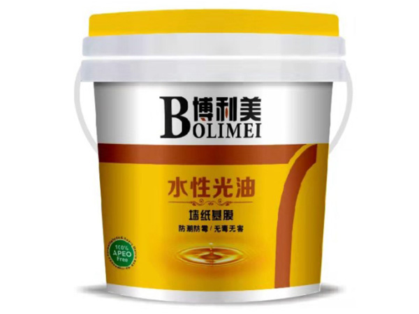 Water-based gloss varnish wall base film